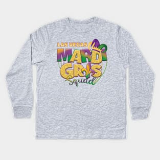 Las Vegas Mardi Gras Kids Long Sleeve T-Shirt